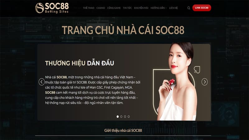 Giới thiệu chung về nhà cái Soc88